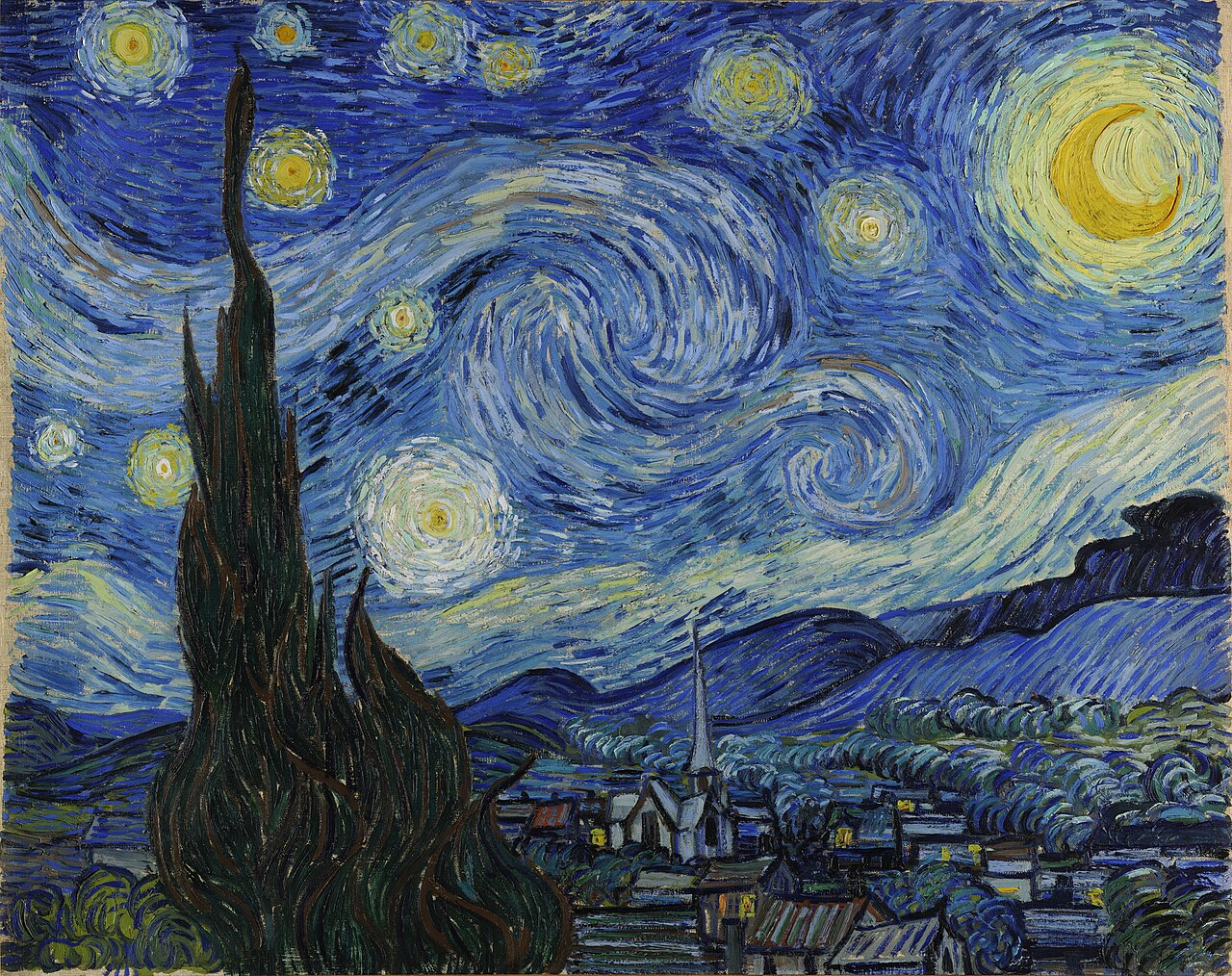 文森特·梵高《星夜》